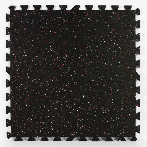 The title is already in English, so no translation is needed. Rhyolite Rubber Interlocking Floor Tiles | Jeffrey Stevens - Image 1