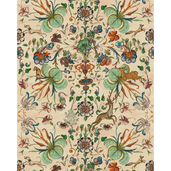 The Deer Stalker - Blue, Green, Beige, Red Wallcovering | Mind the Gap