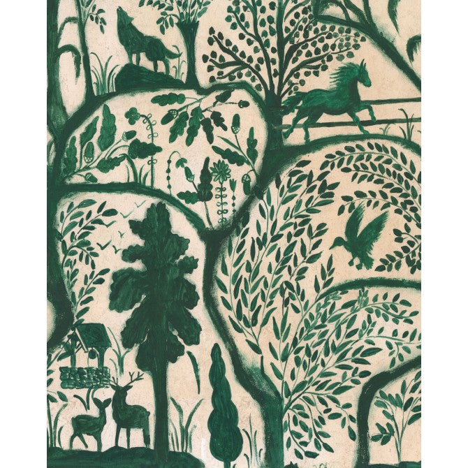 The Enchanted Woodland Green Wallpaper | Mind The Gap