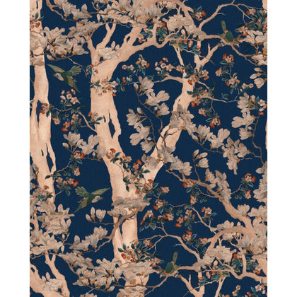 The Sacred Tree - Taupe, Red, Indigo Blue, Peach Wallcovering | Mind the Gap