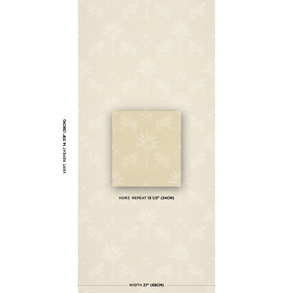 Tiger Palm Silhouette MISTRAL SAND | Schumacher - Image 4