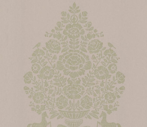 Till Light Grey President Damask Wallcovering