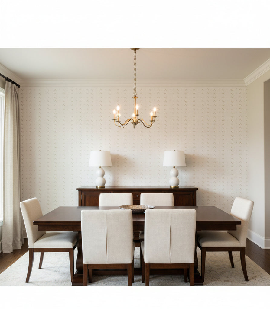 Titik Wp Linen | Caroline Cecil Textiles - dining room room setting