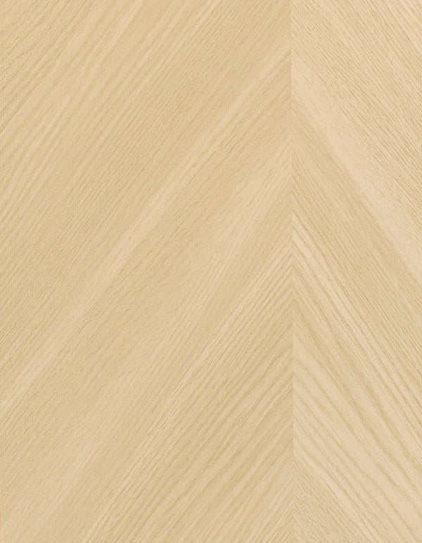 Tokyo Chevron Wood Cream Wallcovering | Phillipe Romano