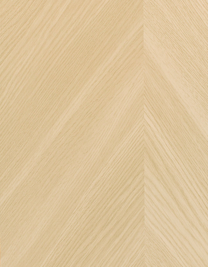 Tokyo Chevron Wood Cream Wallcovering | Phillipe Romano