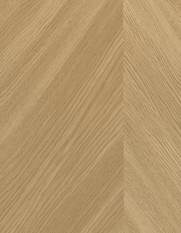Tokyo Chevron Wood Gold Wallcovering | Phillipe Romano