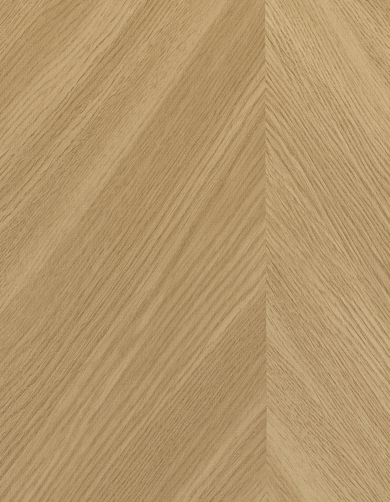 Tokyo Chevron Wood Gold Wallcovering | Phillipe Romano