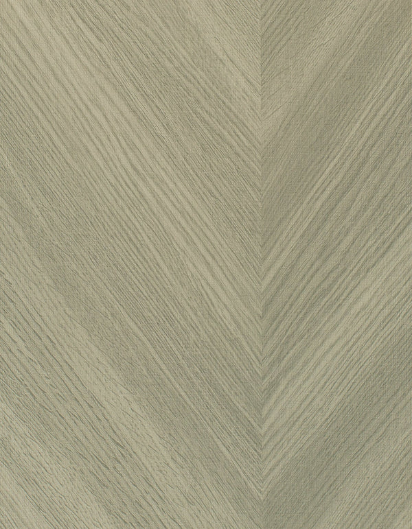 Tokyo Chevron Wood Taupe Wallcovering | Phillipe Romano