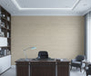 Toscana Taupe Linen Grasscloth Wallcovering | Fentucci - office room setting