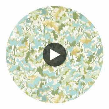 Tree Tops Honey Clover Sky — Harlequin Circular Swatch | Harlequin