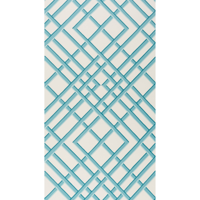 Treillage Sidewall - Aqua - Image 2