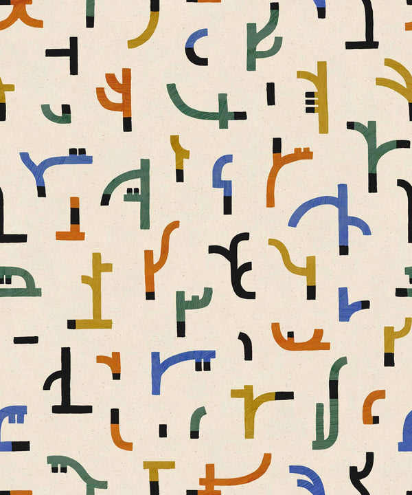 Tribal Tongue White Wallcovering | Tres Tintas