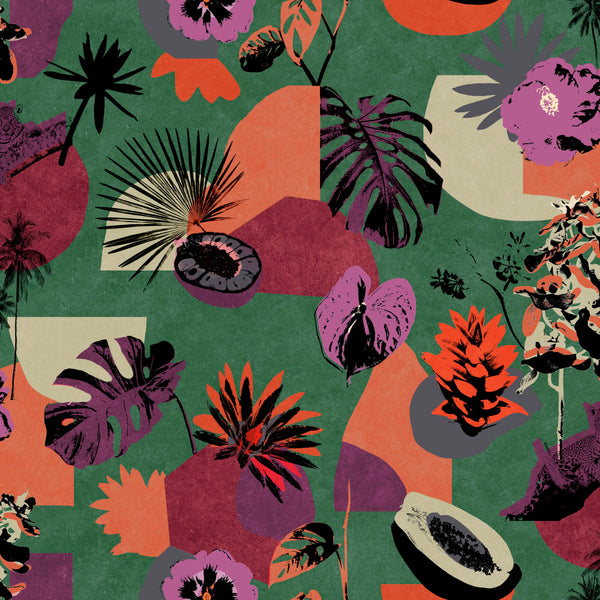 Tropicalia Verde Wallcovering | Tres Tintas