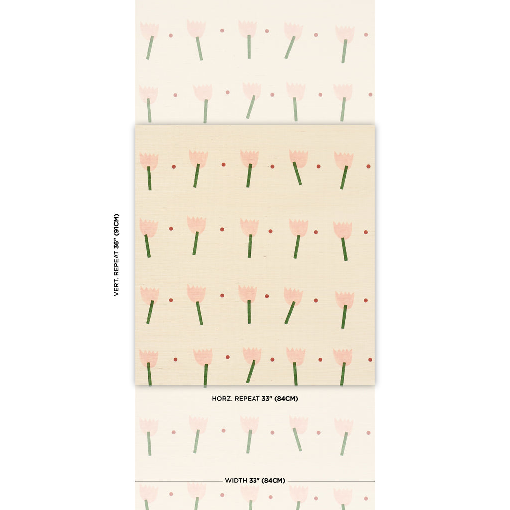TULIP PLAY SISAL PINK | Schumacher - Image 4