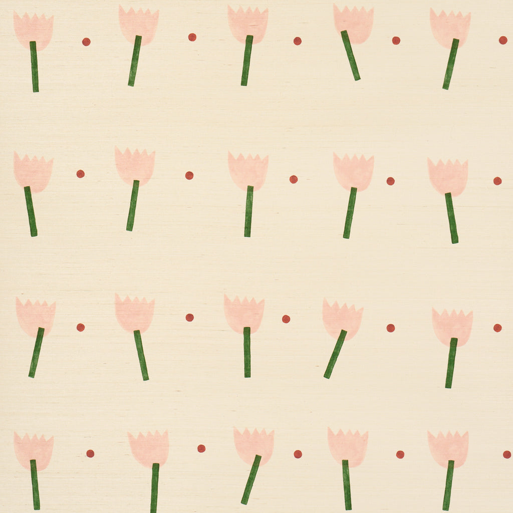 TULIP PLAY SISAL PINK | Schumacher - Image 1
