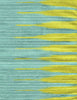 Ikat Stripe Two Color, Turquoise / Asperge