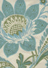 Turquoise Green on Cream