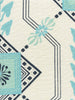 Vanderpoel Stripe, Turquoise Navy on Heavy Linen