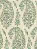 Turquoise on Cream Linen