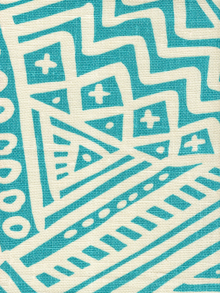 Turquoise on Ivory