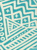 Turquoise on Ivory