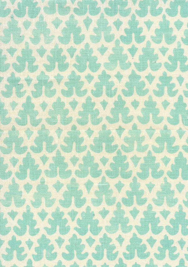Volpi, Turquoise on Tint Wallcoverings | Quadrille