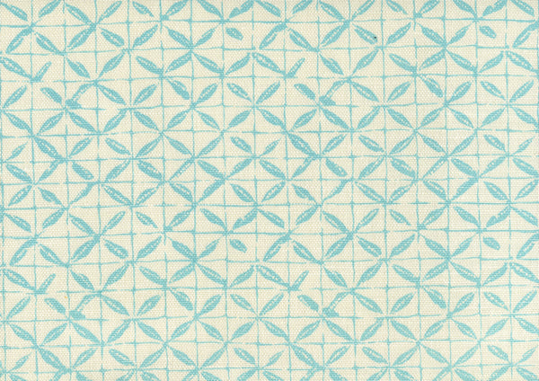 Sunnyjim All Over Turquoise on Tint Screen Printed Fabric | China Seas