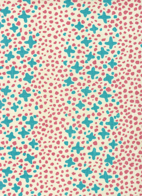Turquoise Pink Dots on Tint Wallcoverings | Alan Campbell