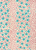 Turquoise Pink Dots on Tint