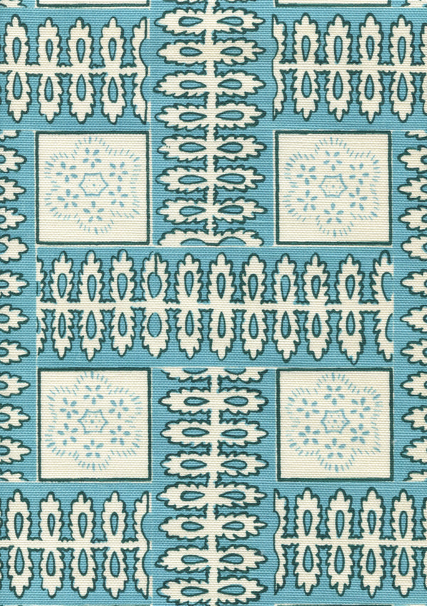 Manchester by the Sea, Turquoise Ribbon Wallcoverings | Quadrille