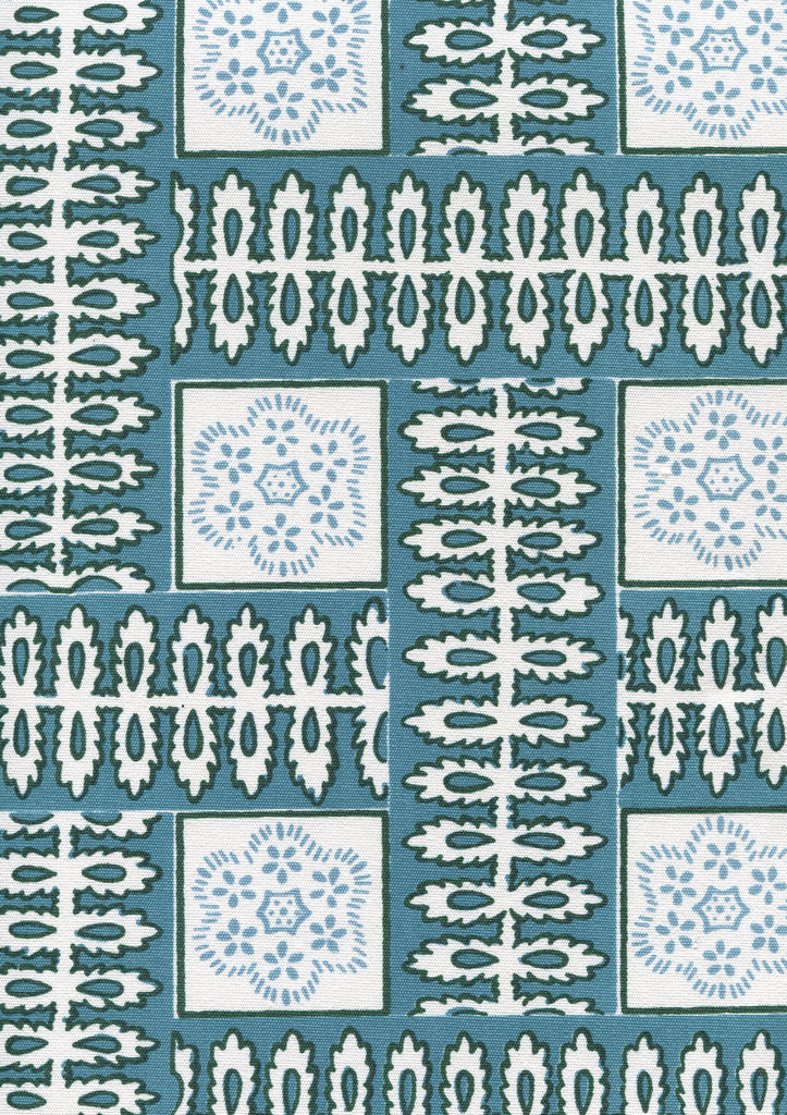 Manchester by the Sea, Turquoise Ribbon on White Suncloth