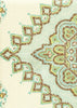 Turquoise Tobacco on Cream Linen