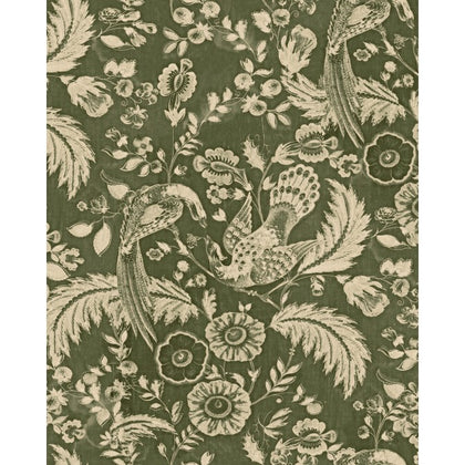 Tyrol Garten Juniper - Taupe, Green Wallcovering | Mind the Gap