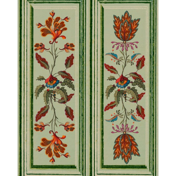 Tyrolean Panel Alpen Green Wallpaper | Mind The Gap