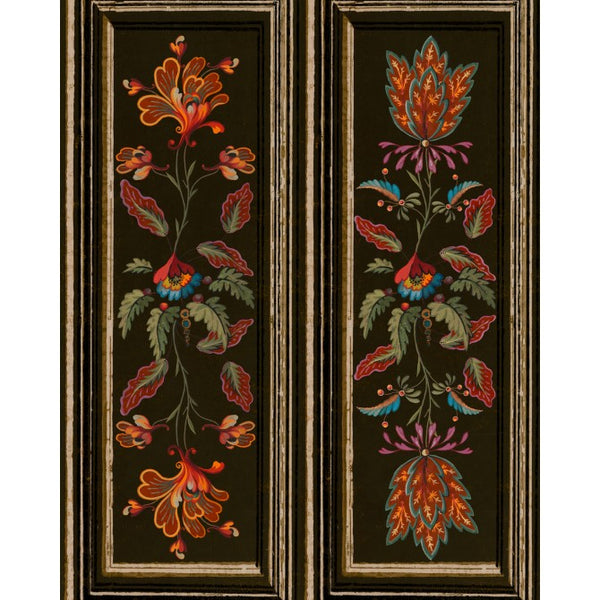 Tyrolean Panel - Black Wallcovering | Mind the Gap