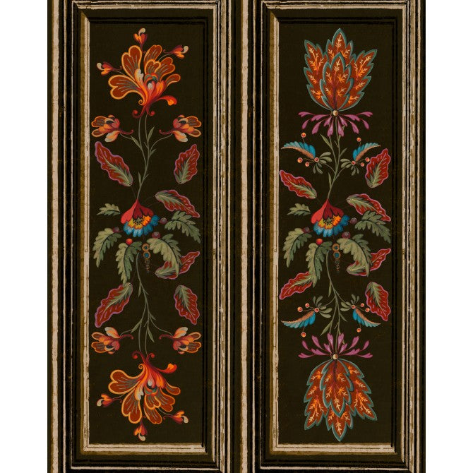 Tyrolean Panel Black Wallpaper | Mind The Gap