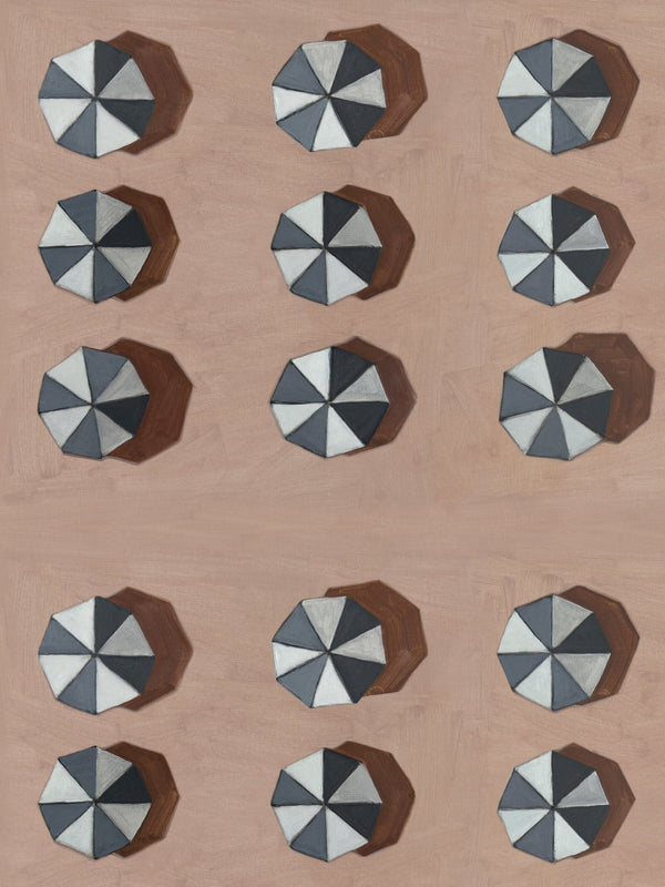 Umbrellas Morning Wallcovering | FallingStar Studio