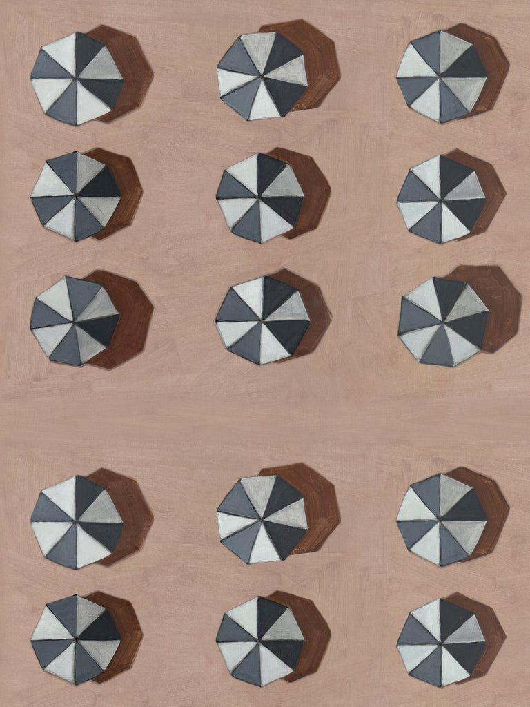 Umbrellas Morning Wallcovering | FallingStar Studio