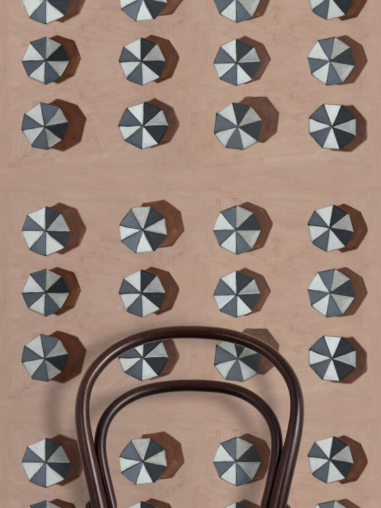 Umbrellas Morning Wallcovering | FallingStar Studio