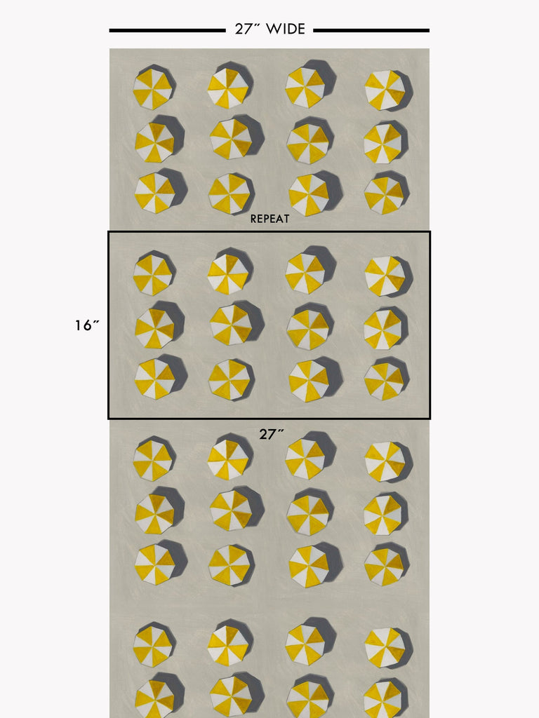 Umbrellas Twelve Noon Wallcovering | FallingStar Studio