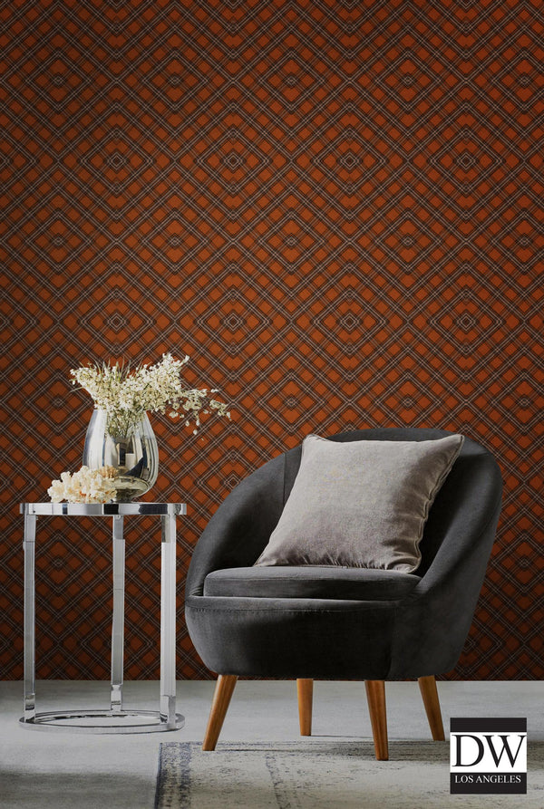Unusual Tartan - Beige Wallcovering | Mind the Gap