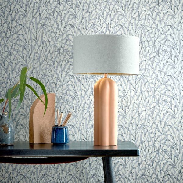 V&A Ornamental Grasses Pewter Wallpaper - Image 1