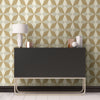 Valiant Gold Faux Grasscloth Mosaic Wallcovering | Jeffrey Stevens - Image 2