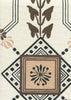 Vanderpoel Stripe, Cream Brown Black on Heavy Linen