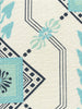 Vanderpoel Stripe, Turquoise Navy on Heavy Linen