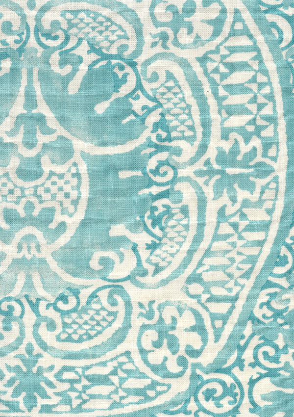 Veneto, Venice Blue Wallcoverings | Quadrille