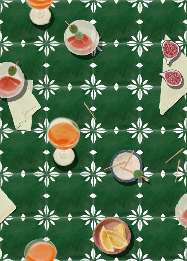 Vermut Green Wallcovering | Tres Tintas