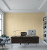 Verona Butter Micro Grasscloth Wallcovering | Fentucci - office room setting