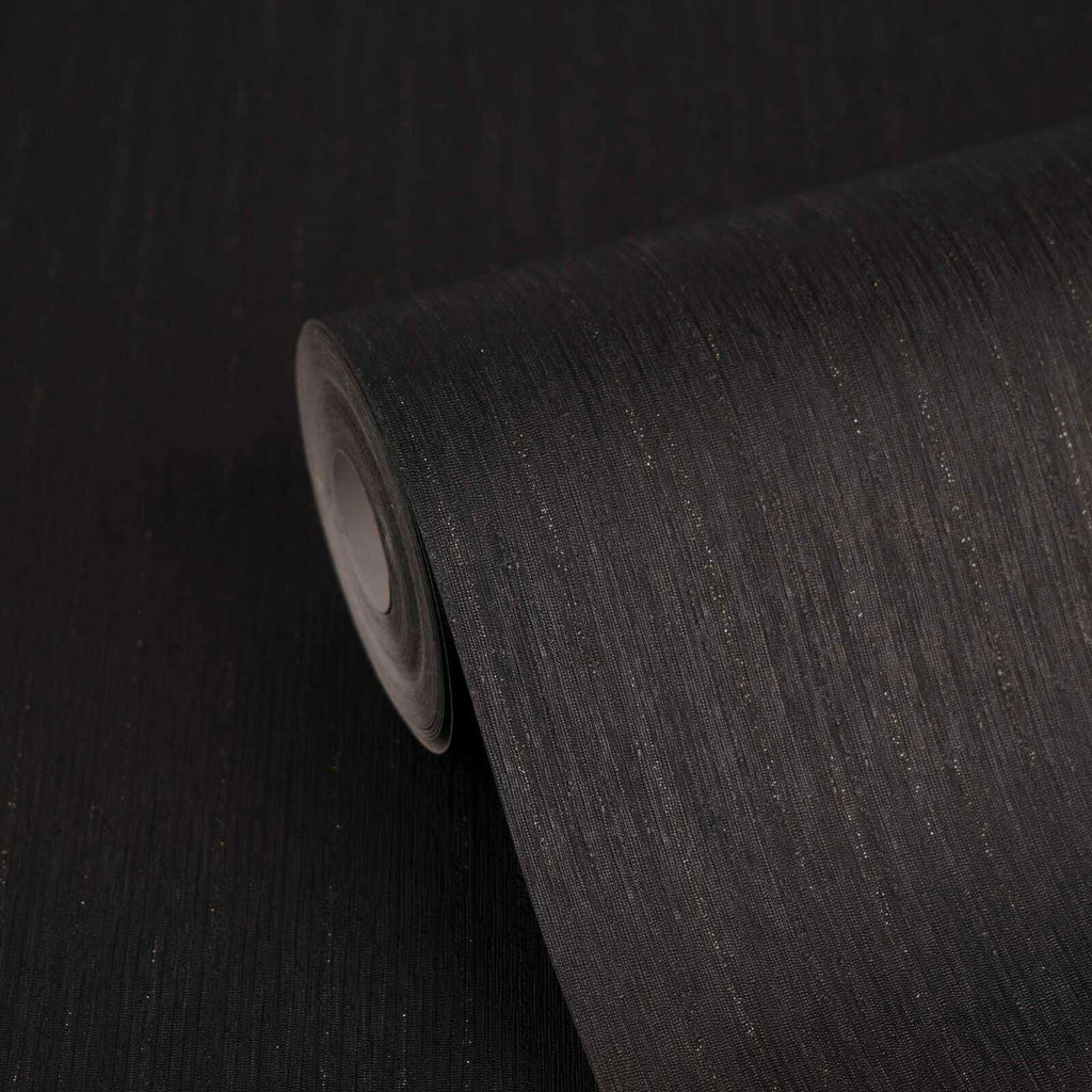 Heritage Charcoal Wallcovering | Versace - Room Setting 3