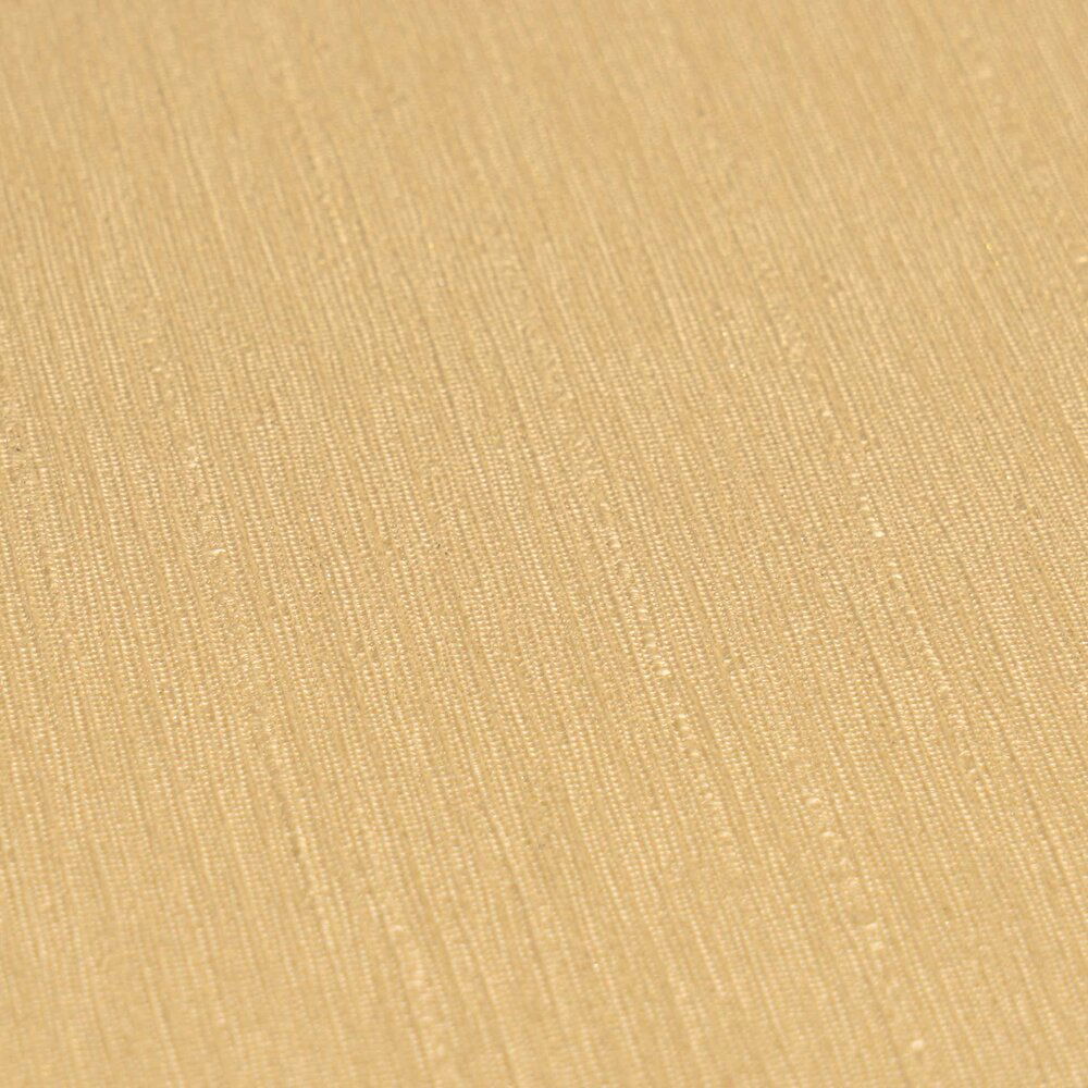 I Love Baroque Medusa Stripe Gold Linen Wallcovering | Versace - Room Setting 1
